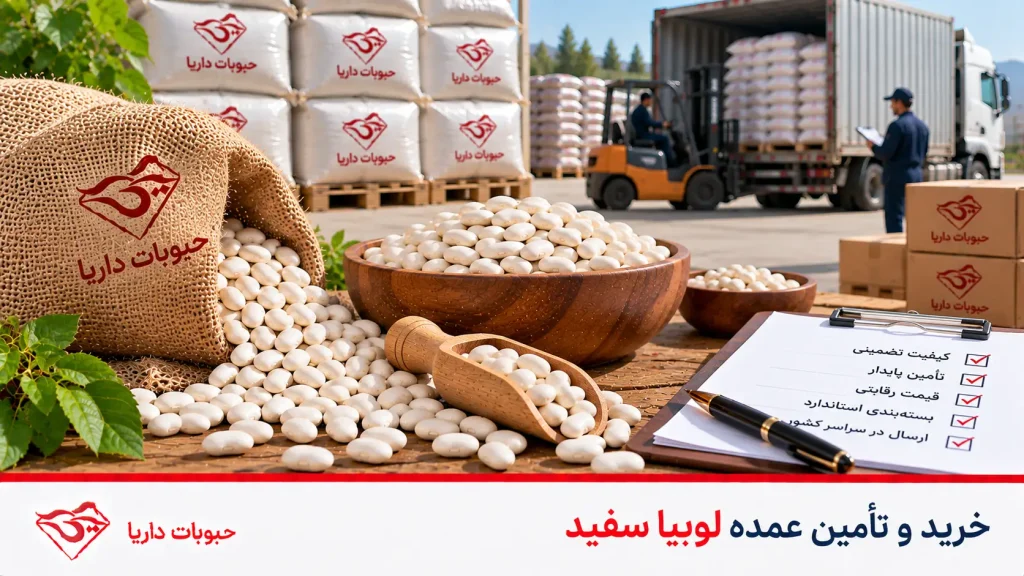 خرید و تامین عمده لوبیا سفید خمین و کشاورزی
