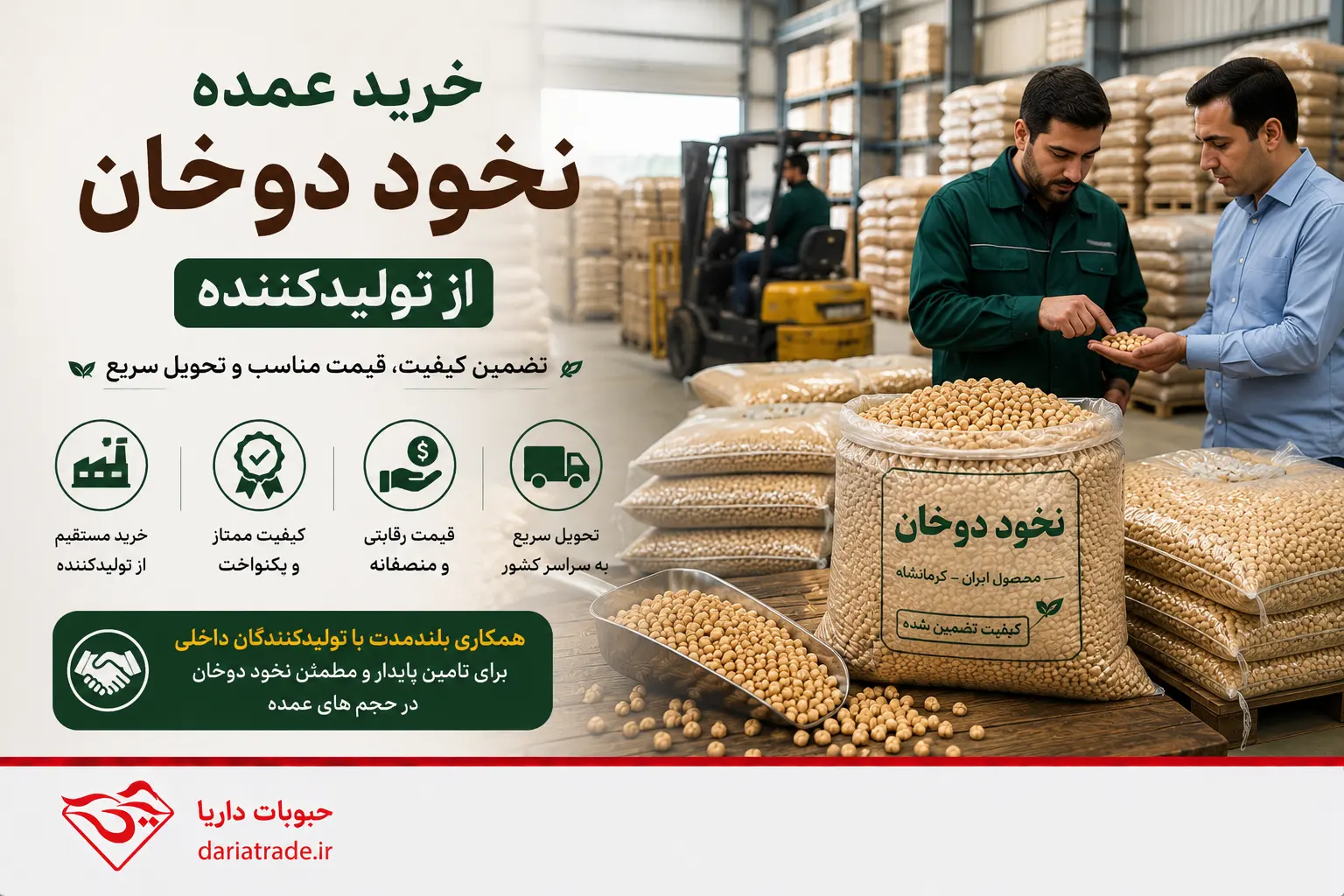 خرید عمده نخود از تولیدکننده