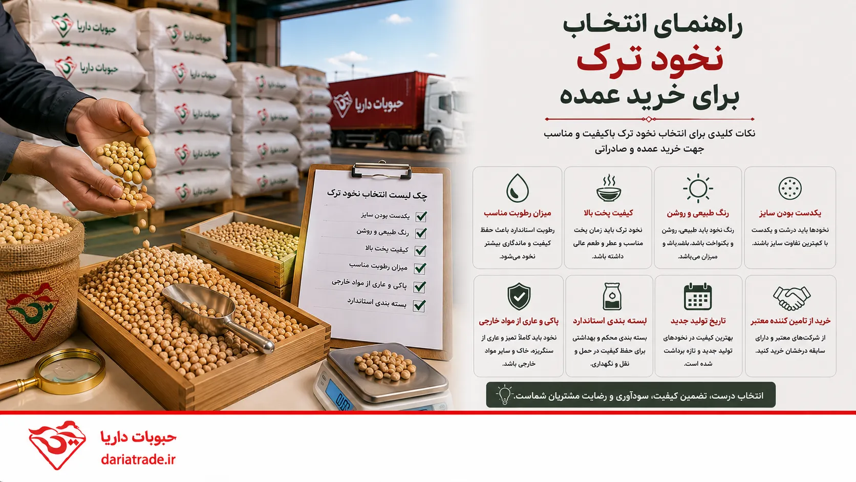 راهنمای انتخاب برای خرید نخود ترک