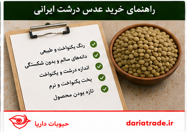 راهنمای خرید و قیمت عدس درشت ایرانی