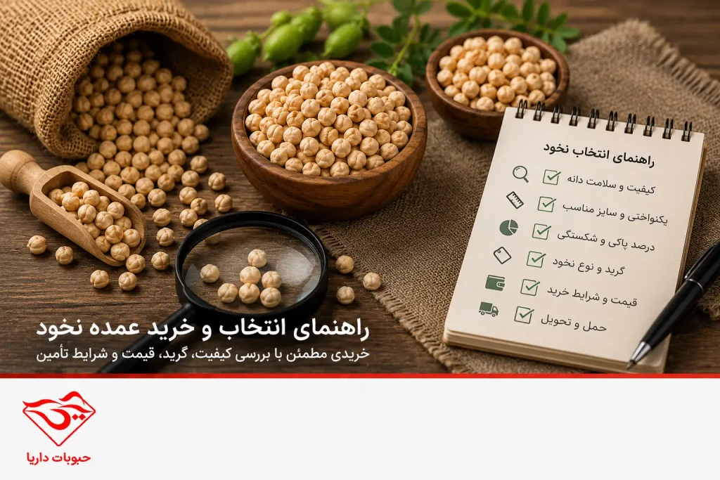راهنمای انتخاب و خرید نخود عمده