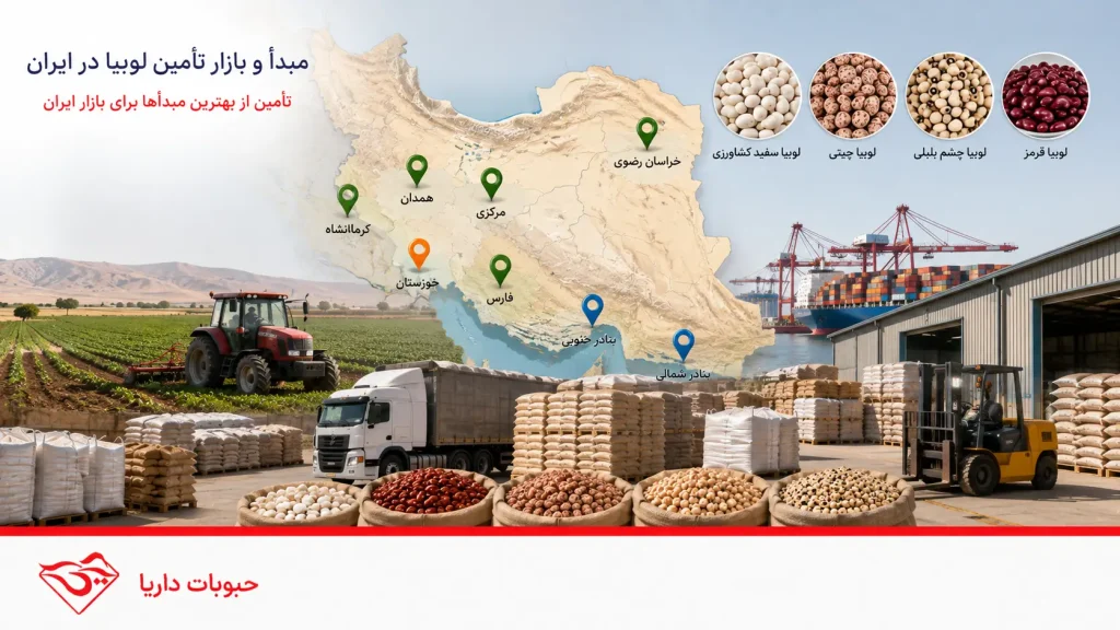 بازار تامین انواع لوبیا 