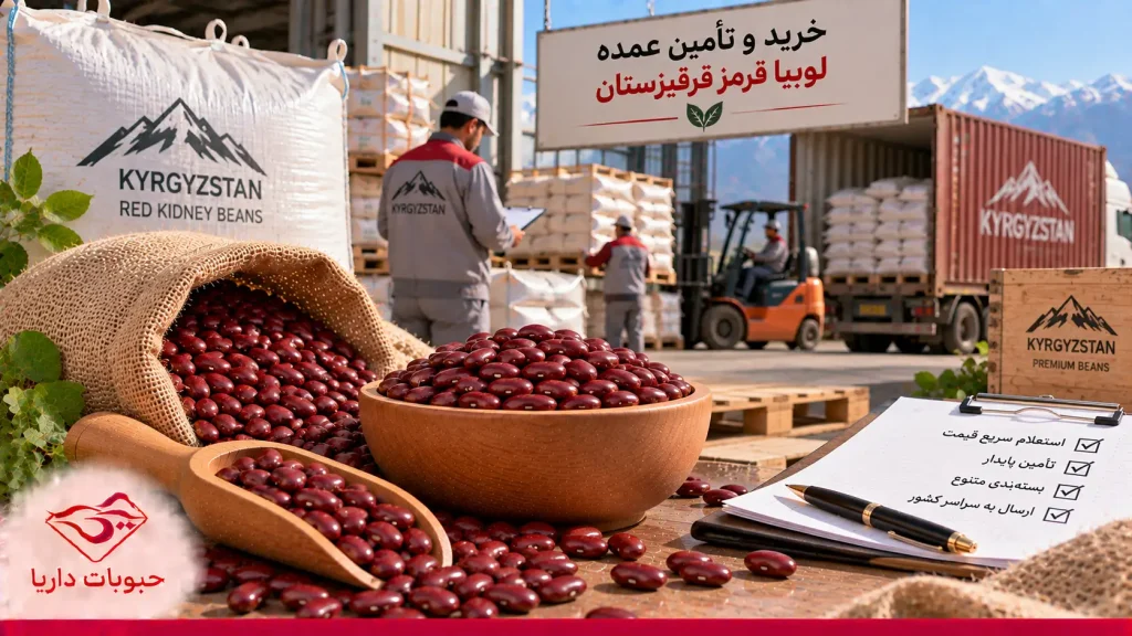 خرید و تامین لوبیا قرمز قرقیز وارداتی 