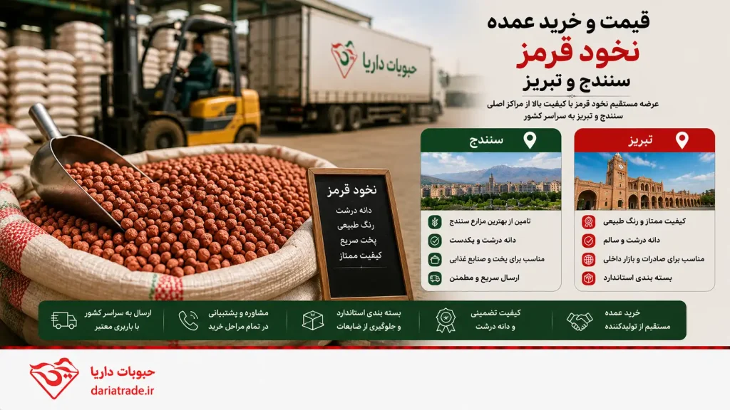 قیمت و خرید عمده نخود قرمز سنندج و تبریز