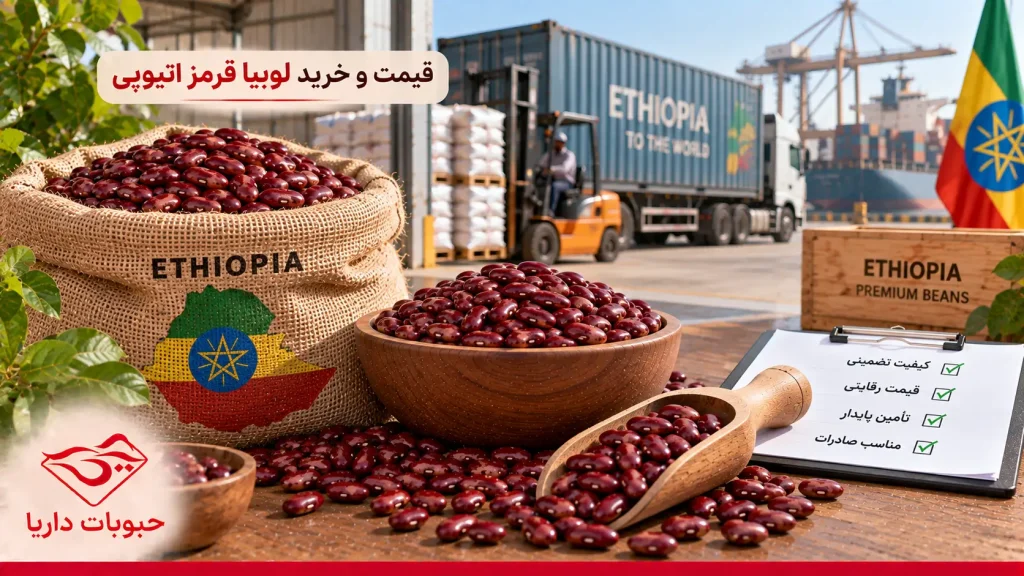 قیمت و خرید عمده لوبیا قرمز اتیوپی