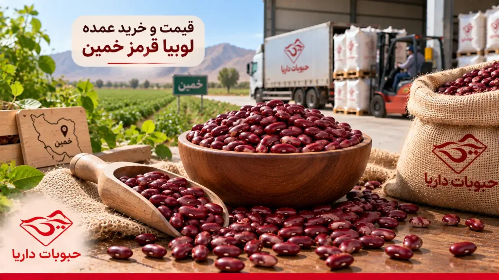 قیمت و خرید عمده لوبیا قرمز خمین